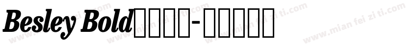Besley Bold字体下载字体转换